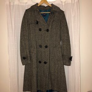 Gap tweed trench coat